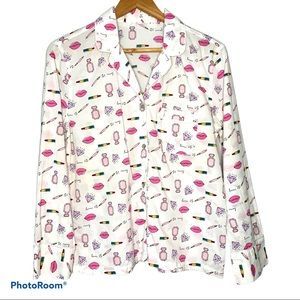 Victoria’s Secret Lipstick Perfume Diamond PJ Set